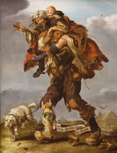貧困の寓意、1630年代 作： Adriaen Pietersz van de Venne