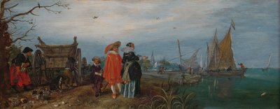 秋（会話）、1625（パネルに油彩、高さ14.6cm×幅37.2 作： Adriaen Pietersz van de Venne