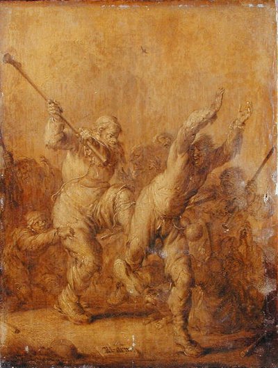 ベガーズ・ファイティング 作： Adriaen Pietersz. van de Venne