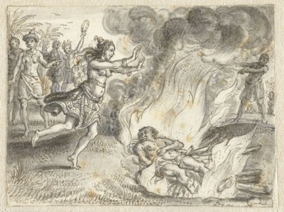 遠い国の人々の火葬 作： Adriaen Pietersz van de Venne