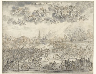 スヘフェニンゲンからのチャールズ2世の出発 1660 年 6 月 2 日、スヘフェニンゲンに上陸するチャールズ 2 世 作： Adriaen Pietersz van de Venne