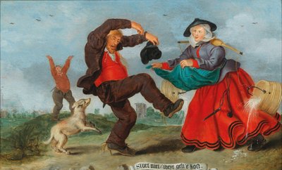 オランダのことわざのイラスト、1627 年。 作： Adriaen Pietersz. van de Venne