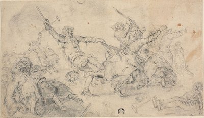 喧嘩中の農民 作： Adriaen Pietersz. van de Venne