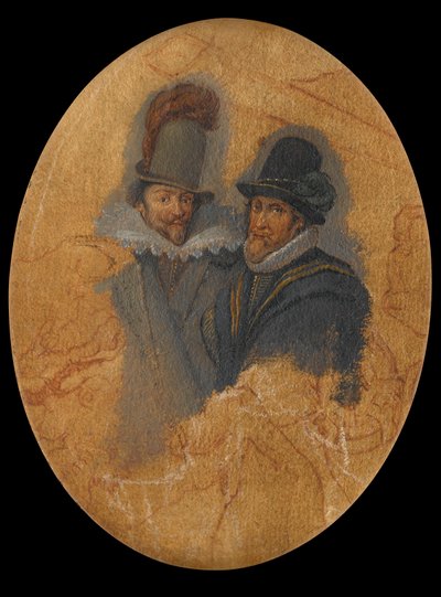 Princes Maurits (1567-1625) と Frederik Hendrik (1584-1647) の肖像 作： Adriaen Pietersz van de Venne