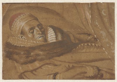 死の床でのオレンジのマウリッツ王子 作： Adriaen Pietersz van de Venne