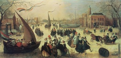 スケートパーティー 作： Adriaen Pietersz van de Venne