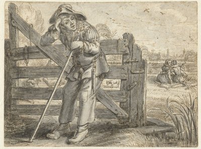 Fat Leendert と Lijsje Teunis の狂った情事、Joncker Maerten とともに 作： Adriaen Pietersz van de Venne