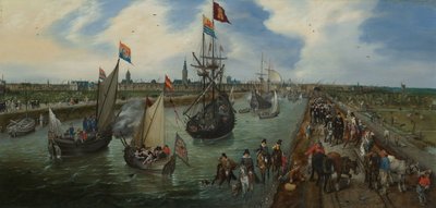 ミデルバーグからの高官の出発 作： Adriaen Pietersz van de Venne