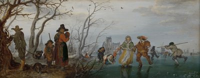 氷の冬のアミューズメント、1625 作： Adriaen Pietersz van de Venne