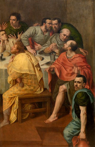 最後の晩餐（パネルに油彩） 作： Adriaen Thomasz Key