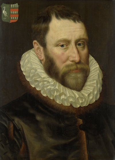 ヤコブ・バス・クラエスの肖像（1536-1589） 作： Adriaen Thomasz. Key
