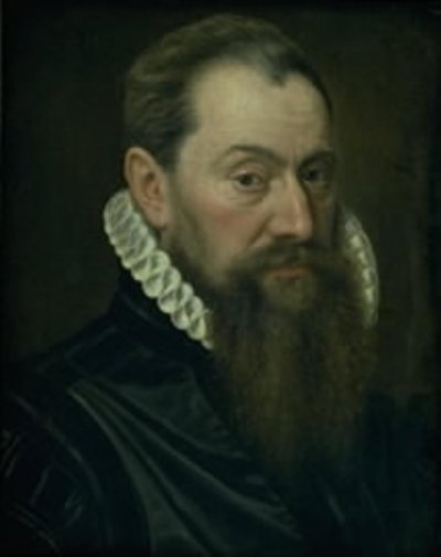 男の肖像 作： Adriaen Thomasz. Key