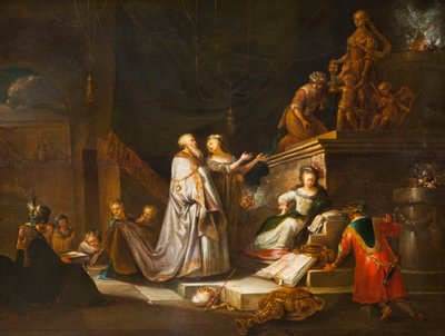 ソロモン王の偶像崇拝。 作： Adriaen Verdoel