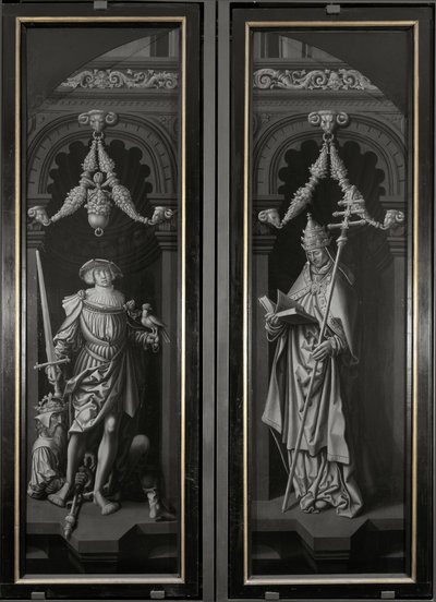 聖パンクラツィオのトリプティク、クローズドパネル（木に油彩 作： Adriaen Ysenbrandt
