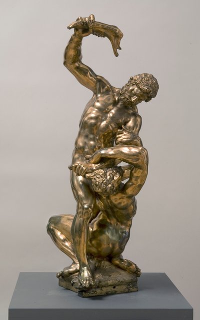 カイン殺害アベル、1622金メッキブロンズ 作： Adriaen de Vries
