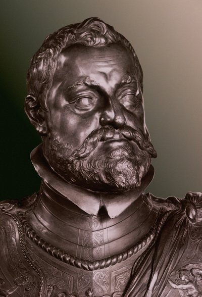 神聖ローマ皇帝ルドルフ2世（1552-1612） 半身像の胸像の詳細 作： Adriaen de Vries