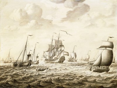 敬礼-Penschilderijを発射するオランダの戦争 作： Adriaen van Salm