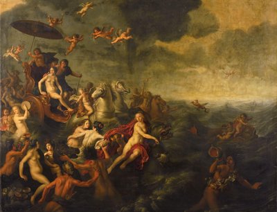 ガラテアとエイシス (Ovid, Metamorphoses, book XIII) 作： Adriaen van Nieulandt (I)