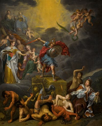 美徳と悪徳の戦い 作： Adriaen van Nieulandt the younger