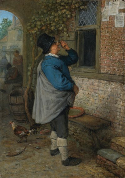 ニュースを読む男（サイト） 作： Adriaen van Ostade