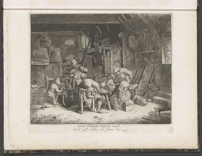旅館で食事をする農家 朝ごはん 作： Adriaen van Ostade