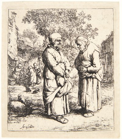 2つのゴシップ 作： Adriaen van Ostade