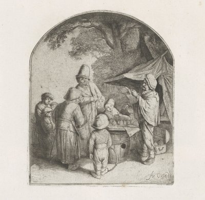 いんちき屋台の数字 作： Adriaen van Ostade