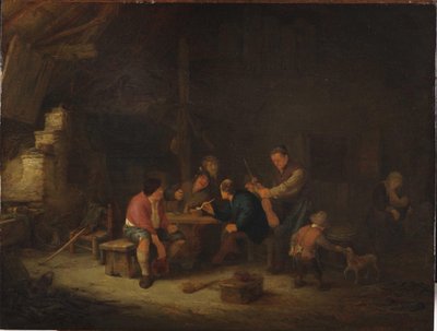 農民のいるインテリア 作： Adriaen Jansz. van Ostade