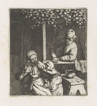 人形に手を伸ばす子ども 作： Adriaen van Ostade