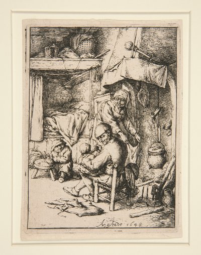 Le p?re de famille (家族の父) 作： Adriaen van Ostade