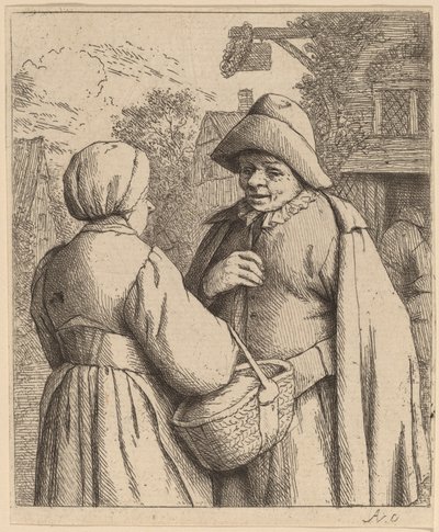 男と女の会話 作： Adriaen van Ostade