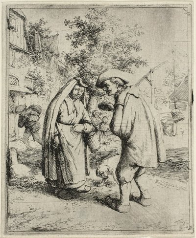 男と女の話 作： Adriaen van Ostade