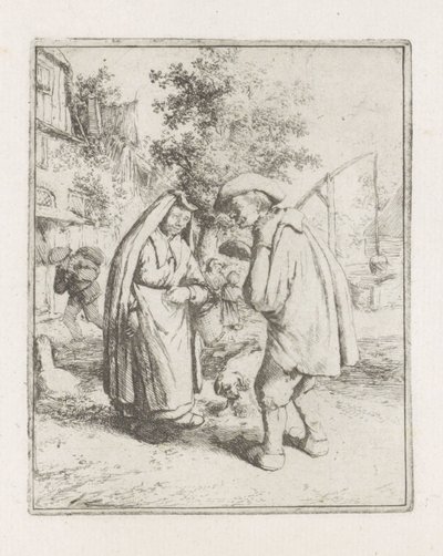 男と女の話 作： Adriaen van Ostade