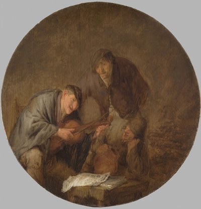 陽気に過ごす農民たち 作： Adriaen van Ostade