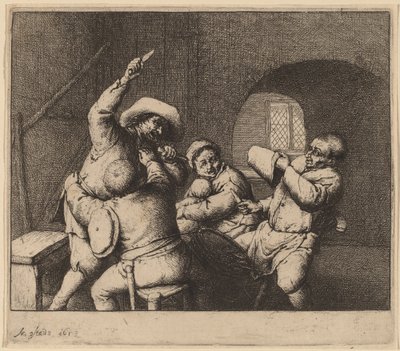 農民の喧嘩 作： Adriaen van Ostade