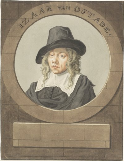 アイザック・ヴァン・オスタードの肖像 作： Adriaen van Ostade