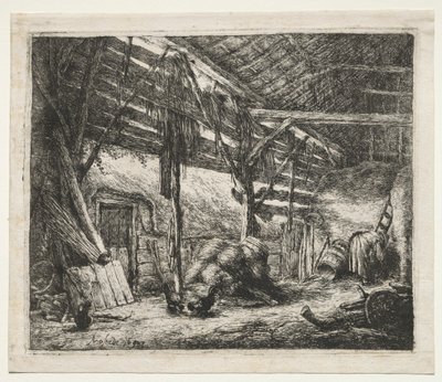 納屋 作： Adriaen van Ostade