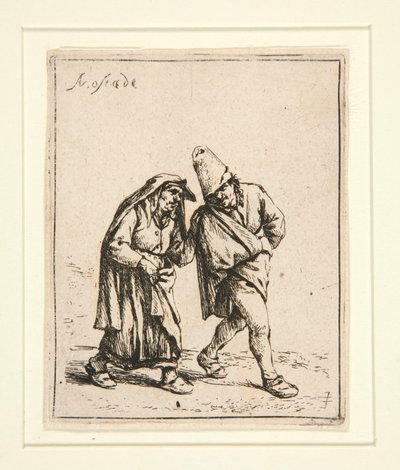 歩くカップル 作： Adriaen van Ostade