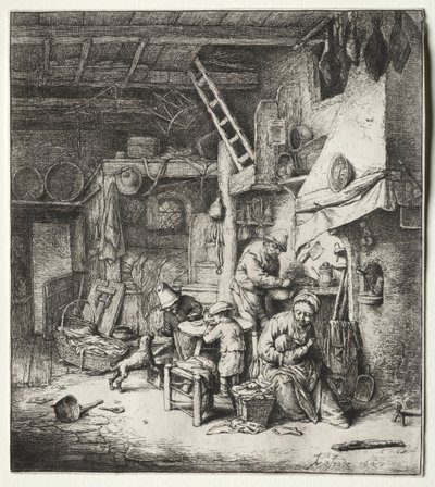 家族 作： Adriaen van Ostade