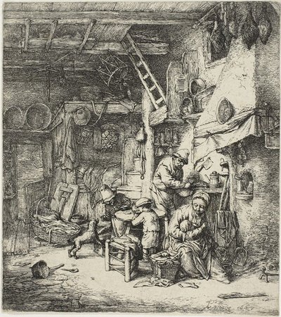 家族 作： Adriaen van Ostade