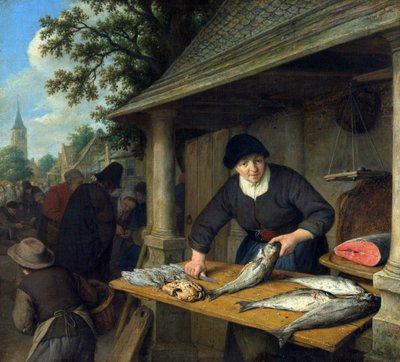 フィッシュワイフ 作： Adriaen Jansz. van Ostade