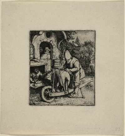 ナイフグラインダー 作： Adriaen van Ostade