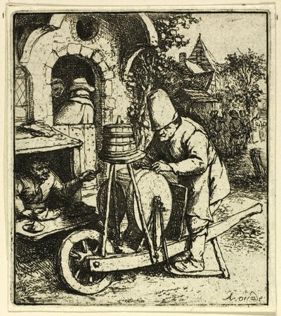 ナイフグラインダー 作： Adriaen van Ostade