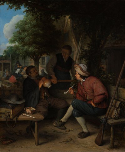休息中の旅人 作： Adriaen van Ostade