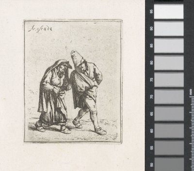 歩く農民夫婦 作： Adriaen van Ostade