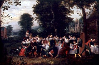 フェット・シャンペトル（油彩・パネル 作： Adriaen van Stalbemt