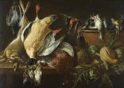 ゲームと野菜 作： Adriaen van Utrecht