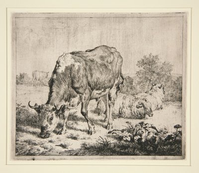 ビーフパイと三匹の羊 作： Adriaen van de Velde
