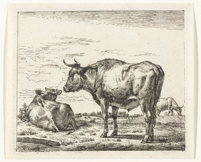立っている雄牛 いろいろな動物（シリーズタイトル） 作： Adriaen van de Velde