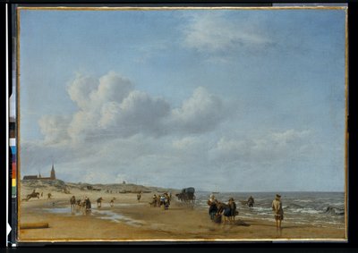 シェベニンゲンのビーチ 作： Adriaen van de Velde